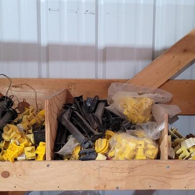 Lot 334: Assortment of Electric Fence Connection Hardware
