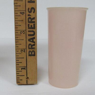 Vintge Tupperware Millionaire Line Small Tumblers and Salad Tongs