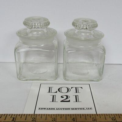2 Small Apocathary Jars