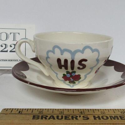 Vintage Cleminsons Cal Large Chili Cup and Saucer