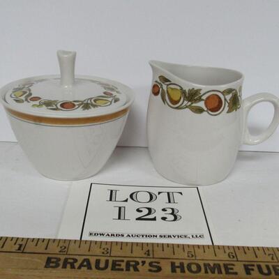 Vintage Franciscan Sugar and Creamer Set, Pickwick