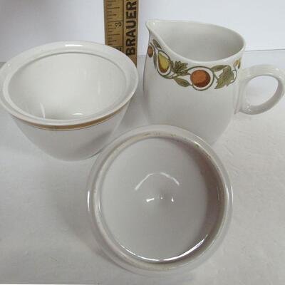 Vintage Franciscan Sugar and Creamer Set, Pickwick