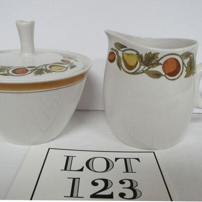 Vintage Franciscan Sugar and Creamer Set, Pickwick