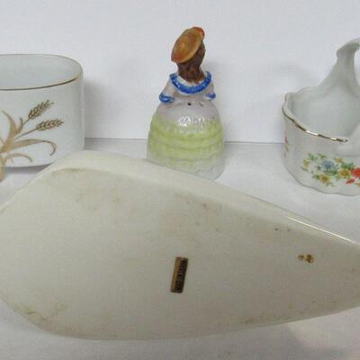 Lefton Toothpick Holders, Japan Lady Bell, Open Wall Pocket