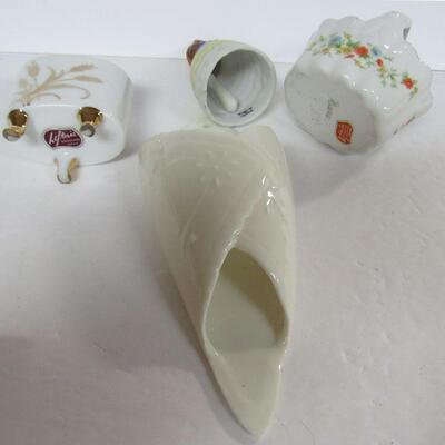Lefton Toothpick Holders, Japan Lady Bell, Open Wall Pocket