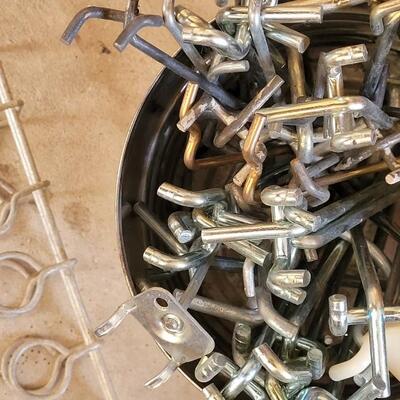 Lot 341: Assorted Lot of Peg Board Hanger Hardware