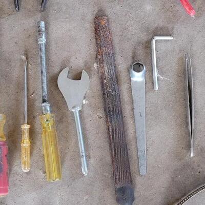 Lot 346: Assorted Tools, Welding Rods and Hardware