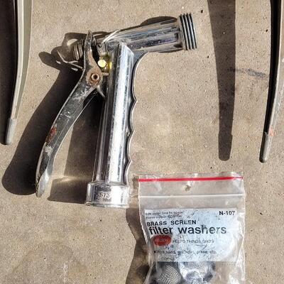 Lot 349: (2) Metal Sprinklers, Washers & a Sprayer