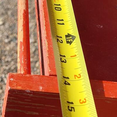 Lot 360: Vintage Wood Bird Feeder House on Stand - Missing the Plastic Birdfeeder Insert