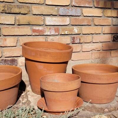 Lot 361: Group of Terracotta Pots