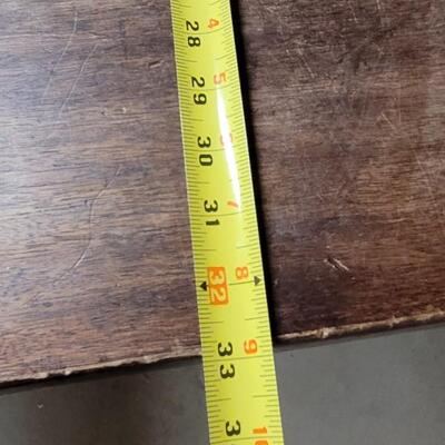 Lot 365: Antique 2 Drawer Desk with Added Power Strip