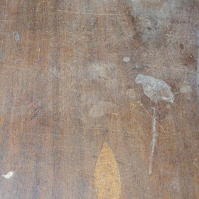 Lot 365: Antique 2 Drawer Desk with Added Power Strip