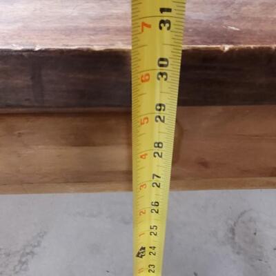 Lot 365: Antique 2 Drawer Desk with Added Power Strip