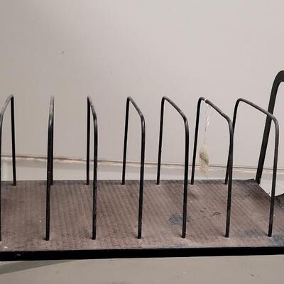 Lot 365: Vintage Metal Desk Folder/Book Organizer