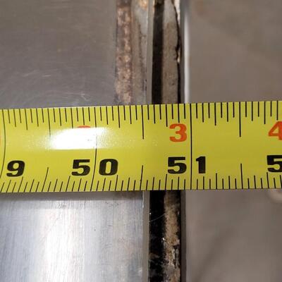 Lot 367: Vintage Thick Glass Top Metal Table and (4) Chairs