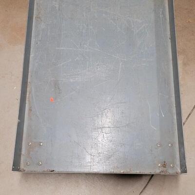 Lot 370: Vintage Metal Rolling Cart