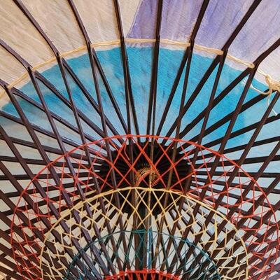 Lot 371: Japanese Handpainted Umbrella with Original Box &Label