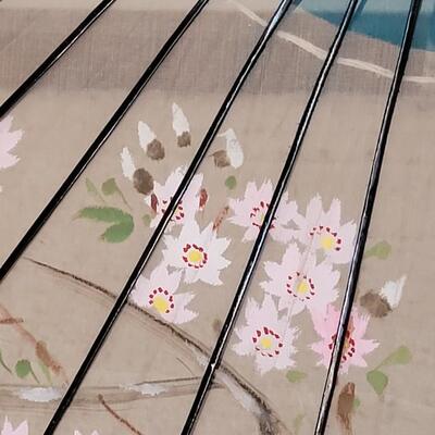 Lot 371: Japanese Handpainted Umbrella with Original Box &Label