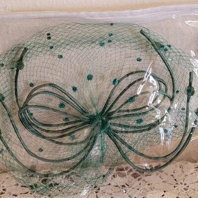 Lot 372: (2) Vintage Umbrellas, a Brooch and Vintage Green Vail