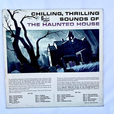 AA    1964 DISNEYLAND RECORD CHILLING THRILLING SOUNDS OF THE HAUNTED HOUSE PURPLE LABEL