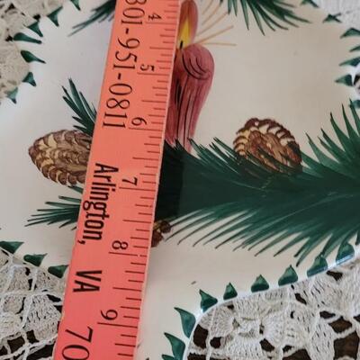 Lot 375: Vintage Christmas Plate and Platters (stand included)