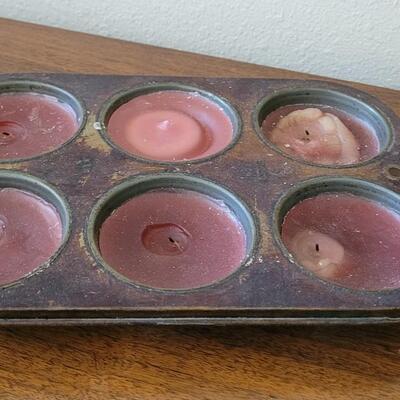 Lot 377: Large Candle and Candleholders Lot