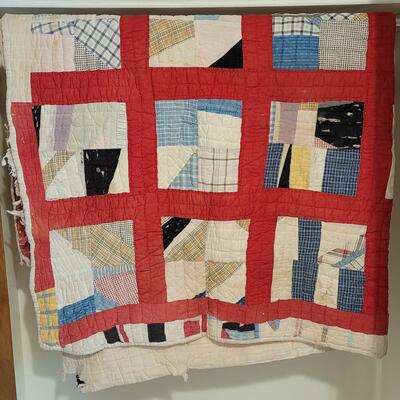 Lot 379: Antique Thick Quilt