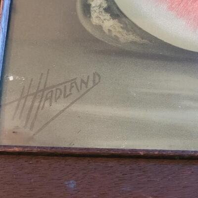 Lot 387: Antique Chromolithograph Fruit Print by H. Hadland