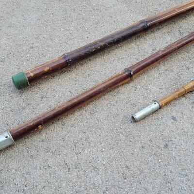 Lot 401: Vintage 3-Piece Cane Fishing Pole