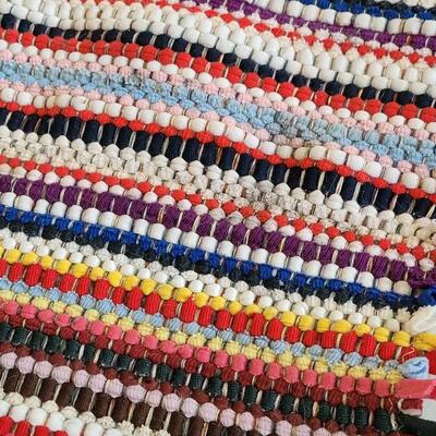 Lot 404: (2) Vintage Rag Rugs