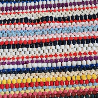 Lot 404: (2) Vintage Rag Rugs