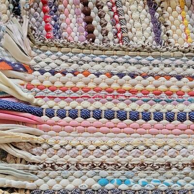 Lot 405: Vintage Woven Rag Rug