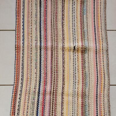 Lot 405: Vintage Woven Rag Rug