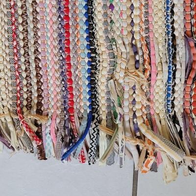 Lot 405: Vintage Woven Rag Rug