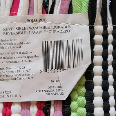 Lot 407: New Wiven Rag Rug