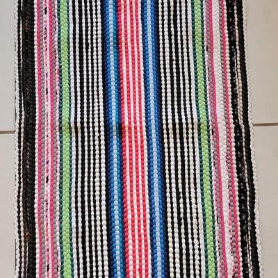 Lot 408: New Woven Rag Rug #2