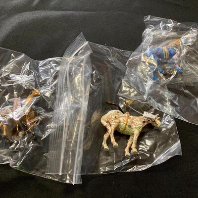 Pair of Hallmark Ornaments Horses