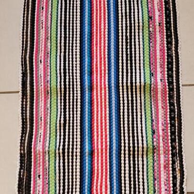 Lot 411: New Woven Rag Rug