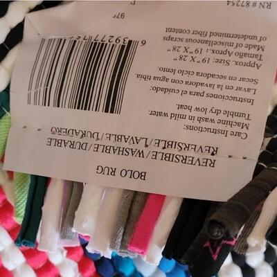 Lot 414: New Woven Rag Rug