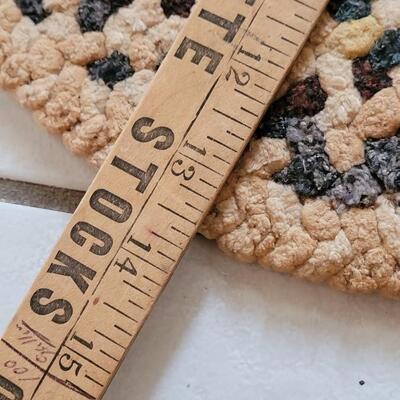 Lot 415: Vintage Round Woven Rug