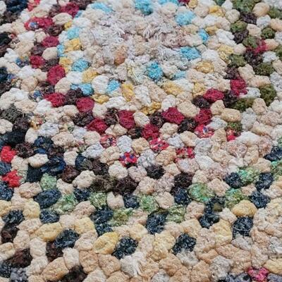 Lot 415: Vintage Round Woven Rug