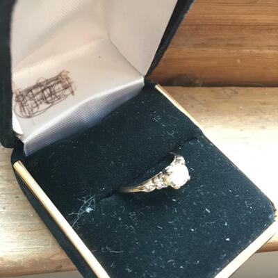 Antique Diamond Solitaire Engagement Ring 14k Yellow Gold Size 5.5