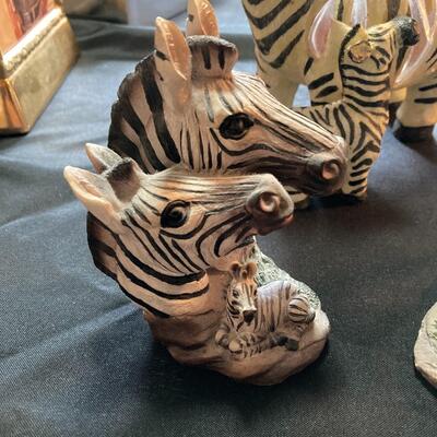 3pc Zebra Figurine Lot