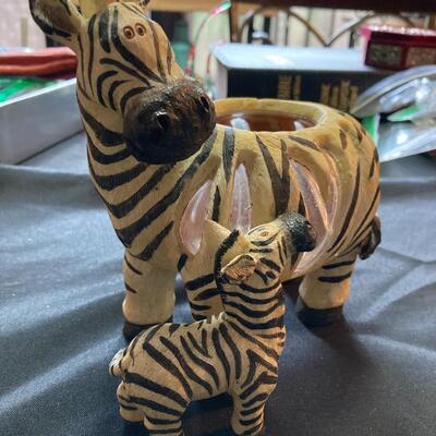 3pc Zebra Figurine Lot