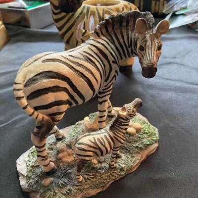 3pc Zebra Figurine Lot