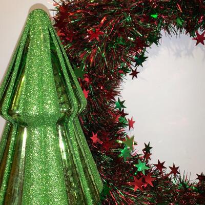 Lot 316: Mercury Glass Christmas Trees