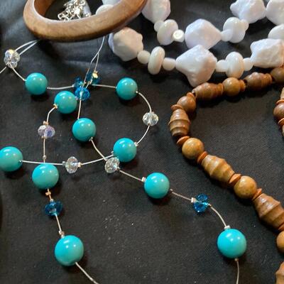Mixed Jewelry Lot with Necklaces and Bracelets