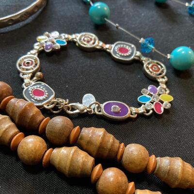 Mixed Jewelry Lot with Necklaces and Bracelets