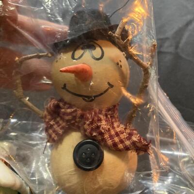6 pc Hallmark Christmas Ornament Lot with Toy Box, Snowman and more