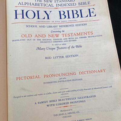 Vintage Religious Book Lot with Masons Bible